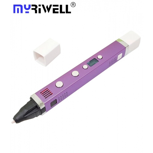 3D Ручка Myriwell RP-100C С LED Экраном и USB Фиолетовая(Purple)