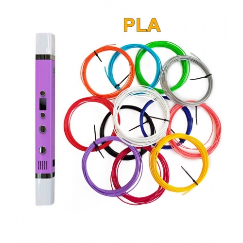 3D-Ручка MyRiwell RP-100C + 60 м PLA (12 кольорів). Набір PRO