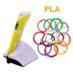 3D Ручка MyRiwell RP-200B Оригинал беспроводная + 60 м PLA (12 цветов). Набор Pro.