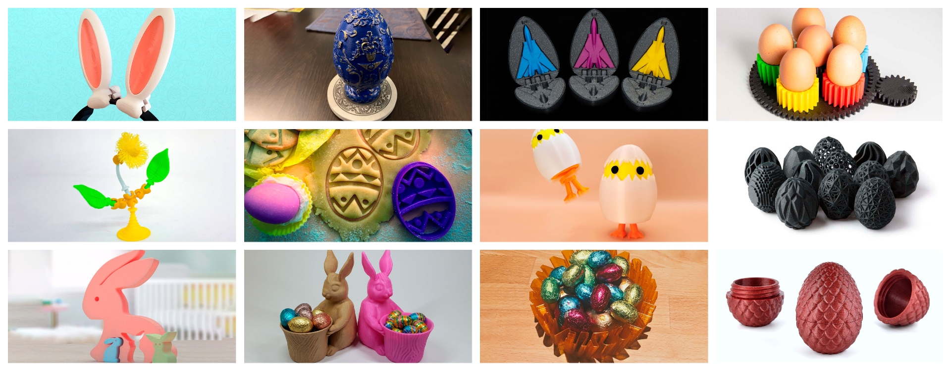 12 ідей для друку на 3D принтері до Великодня: безкоштовні моделі для прикраси свята.